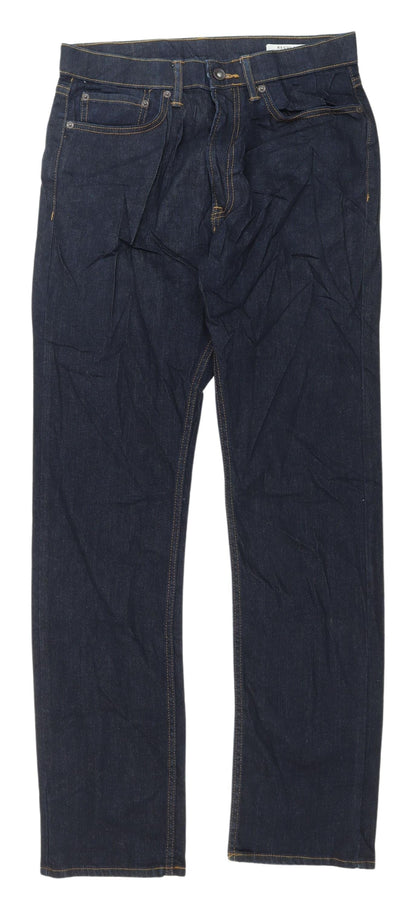 Marks and Spencer Men's Blue Straight Jeans 30