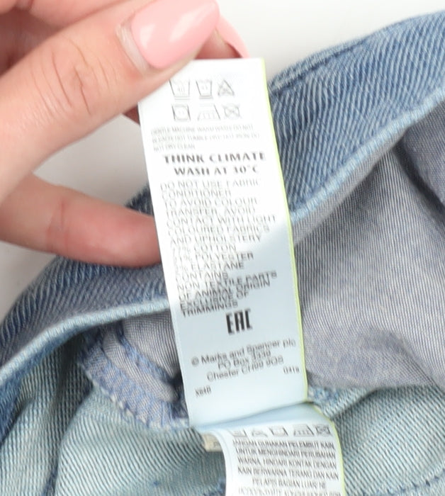 Marks and Spencer Men's Blue Slim Straight Jeans