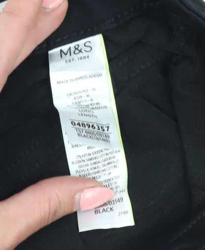 Womens UK Size 10 Marks and Spencer Slim Fit Skinny Black Jeans