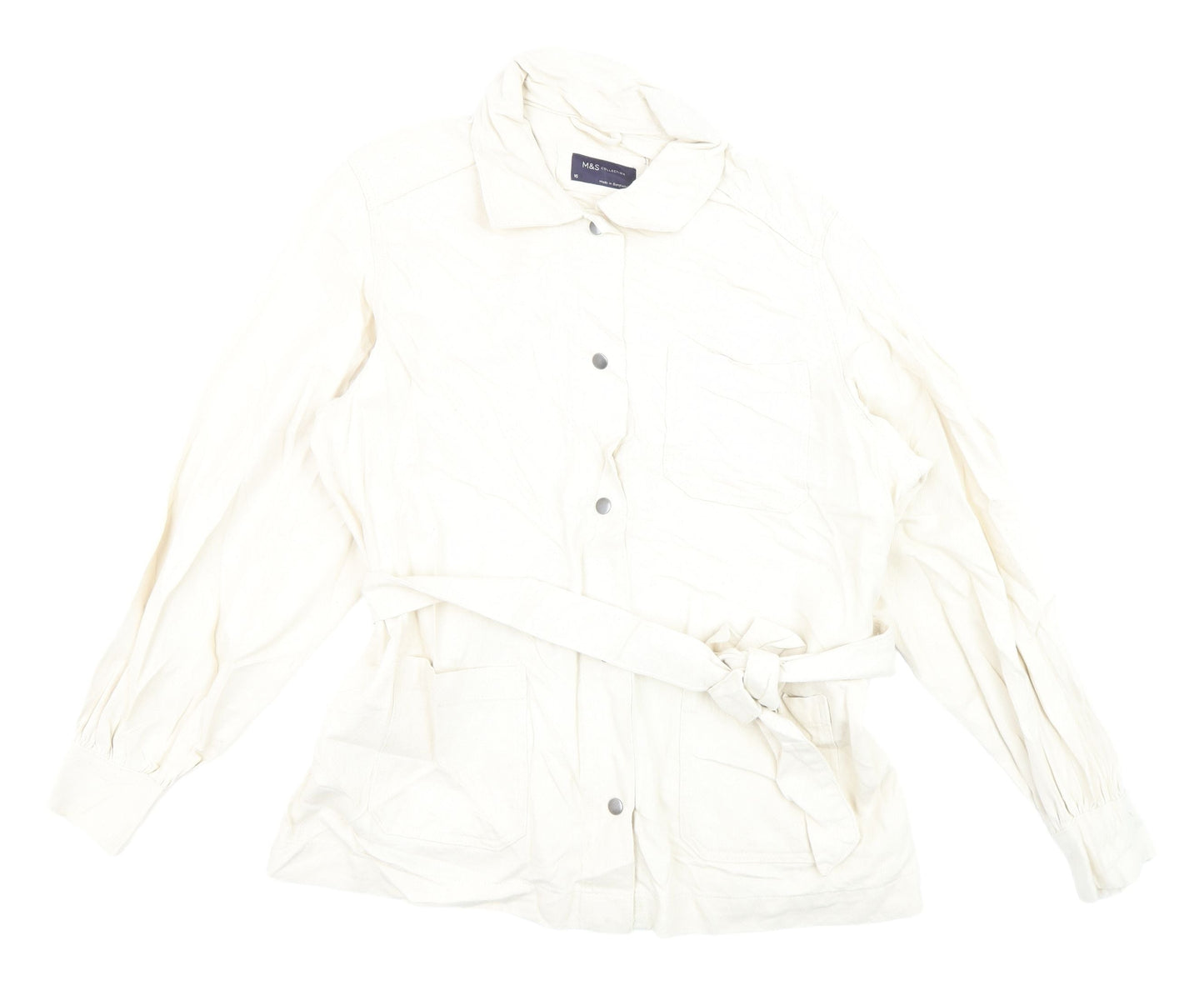 Womens UK Size 16 Marks and Spencer Ivory Basic Jacket