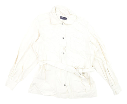 Womens UK Size 16 Marks and Spencer Ivory Basic Jacket