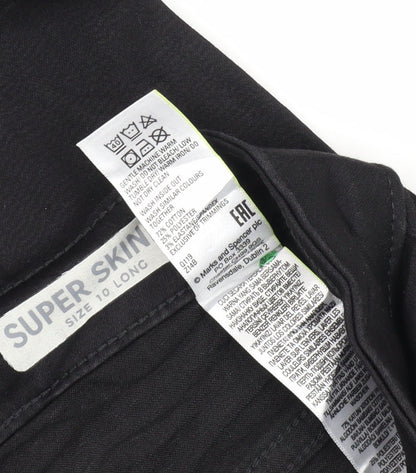 Womens UK Size 10 Marks and Spencer Slim Fit Skinny Black Jeans