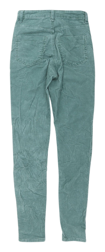 Womens UK Size 6 Marks and Spencer Slim Fit  Green Trousers