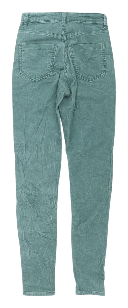 Womens UK Size 6 Marks and Spencer Slim Fit  Green Trousers