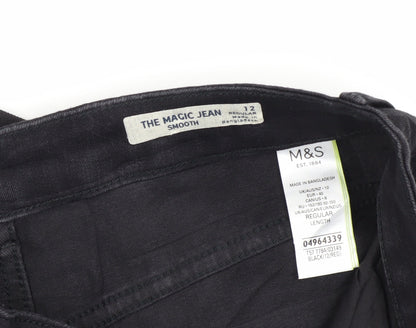 Womens UK Size 12 Marks and Spencer Regular Fit Skinny Black Jeans