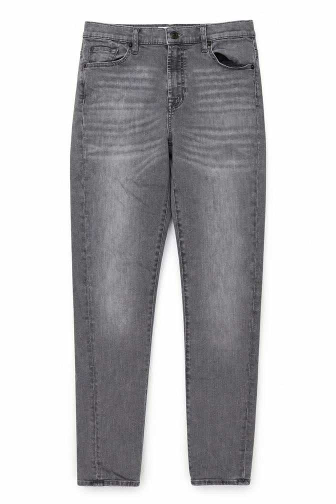 Womens UK Size 10 7 For All Mankind Slim Fit Skinny Grey Jeans