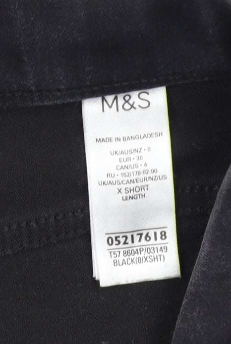 Womens UK Size 8 Marks and Spencer Regular Fit Jegging Black Jeans