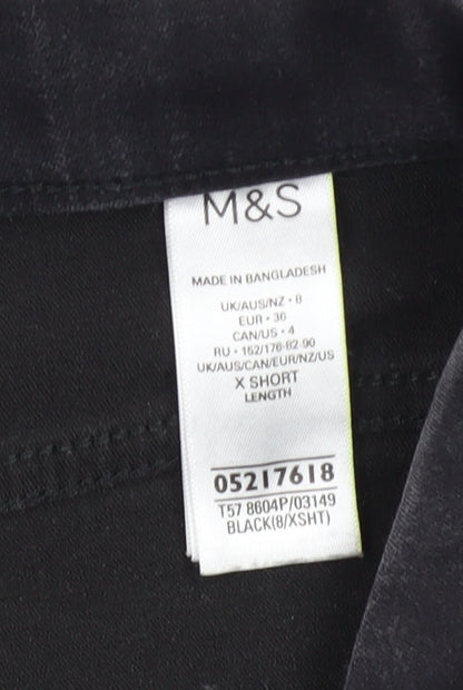 Womens UK Size 8 Marks and Spencer Regular Fit Jegging Black Jeans