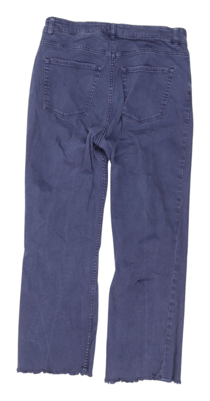 Womens UK Size 14 H&M Regular Fit Straight Blue Jeans