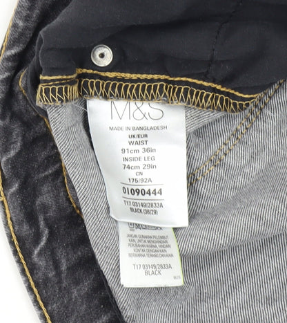 Marks and Spencer Men's Black Slim Jeans 36