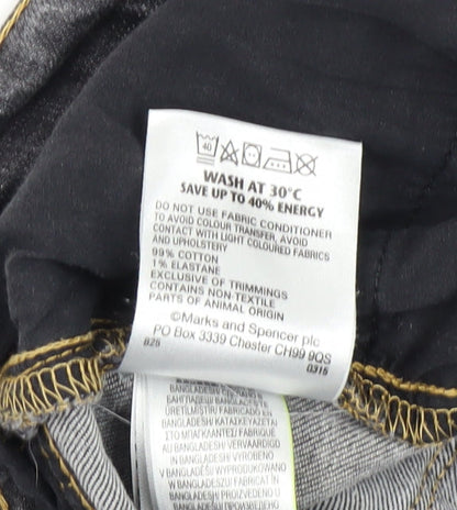 Marks and Spencer Men's Black Slim Jeans 36