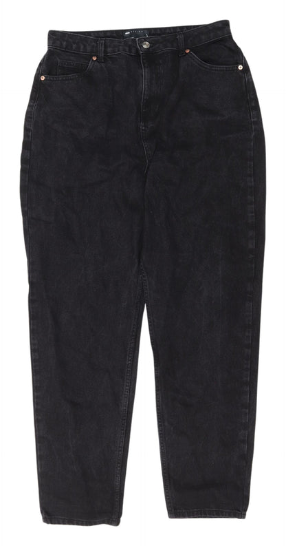 Womens UK Size 32 ASOS Design Regular Fit Straight Black Jeans
