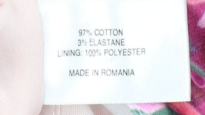 CC Women's Floral Shift Dress Multicoloured Size 14