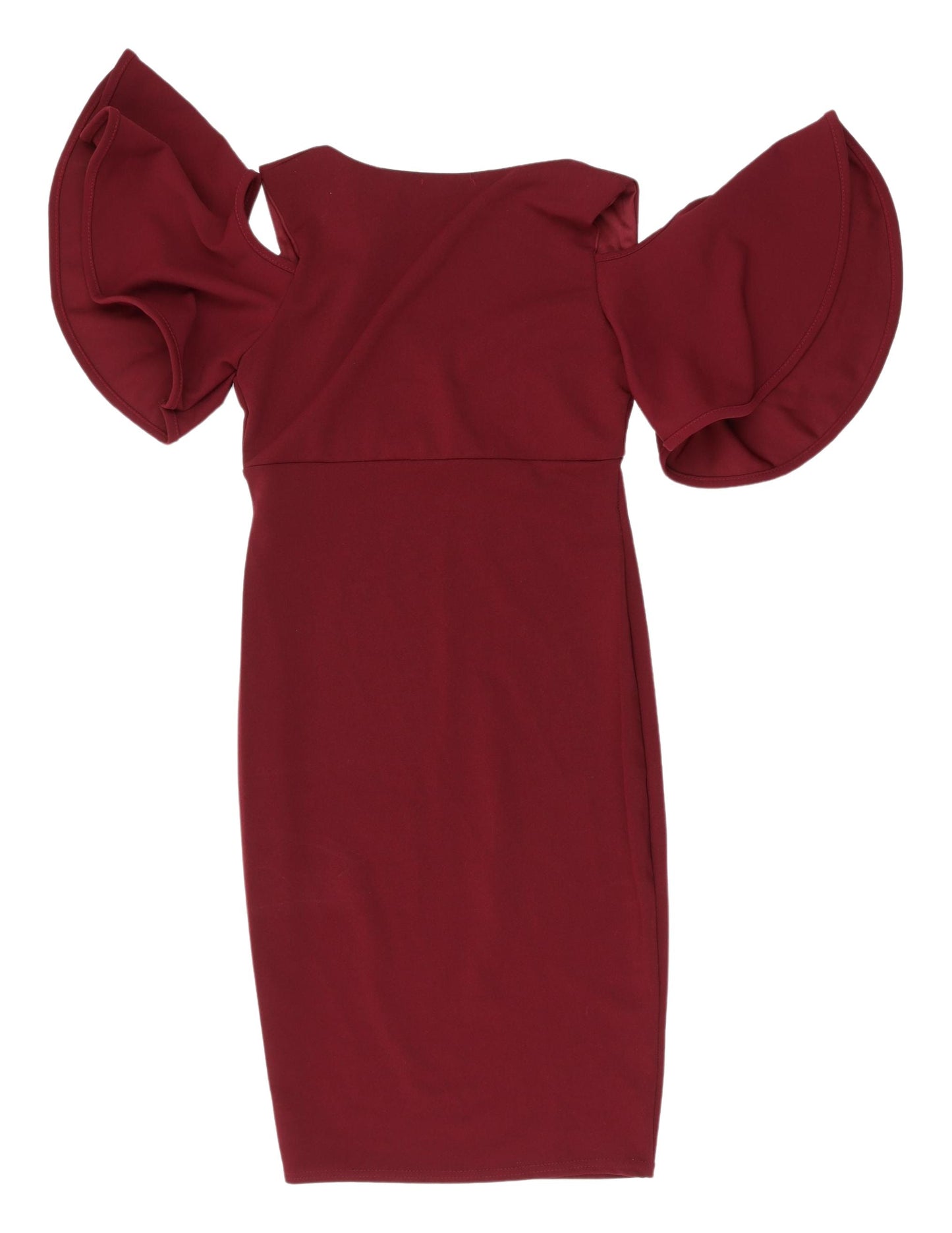 Girls on Film Red Bodycon Dress, UK 8, Classic Elegance
