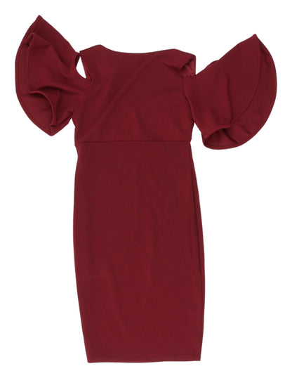 Girls on Film Red Bodycon Dress, UK 8, Classic Elegance