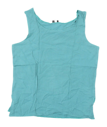 Klass Women's Green Tank Top, Size 14, Casual Spring Wear