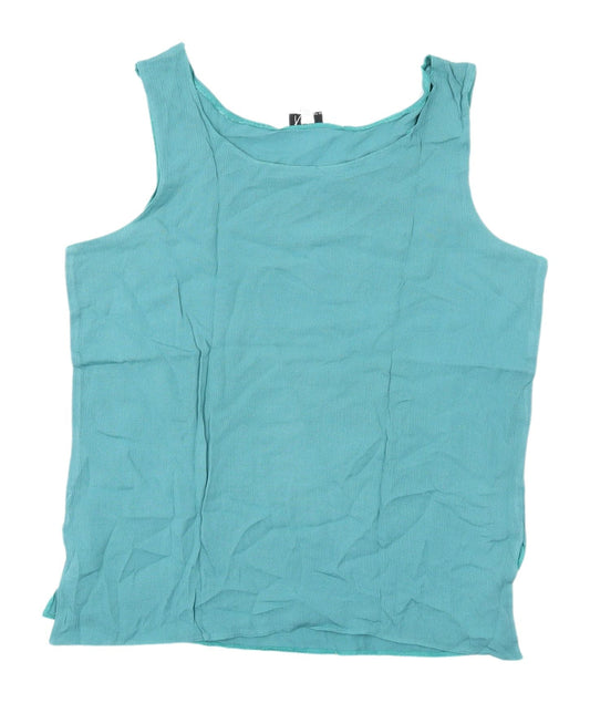 Klass Women's Green Tank Top, Size 14, Casual Spring Wear