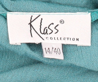 Klass Women's Green Tank Top, Size 14, Casual Spring Wear