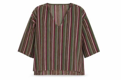 Womens UK Size M Pull&Bear Multicoloured Tunic Blouse