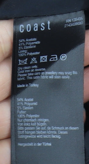 Coast Women's Black Strapless Bow Dress - Size 12