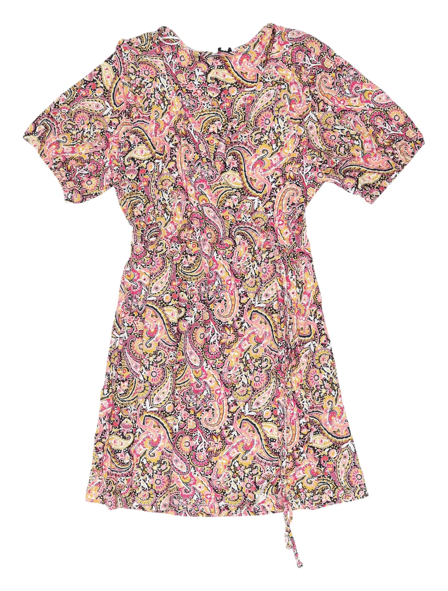 Next Women's Multicoloured Paisley Wrap Dress Size 12