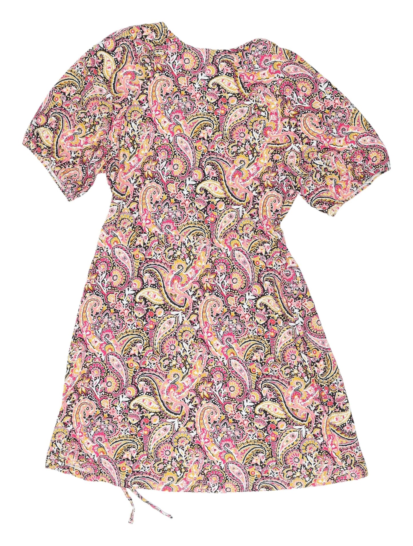 Next Women's Multicoloured Paisley Wrap Dress Size 12