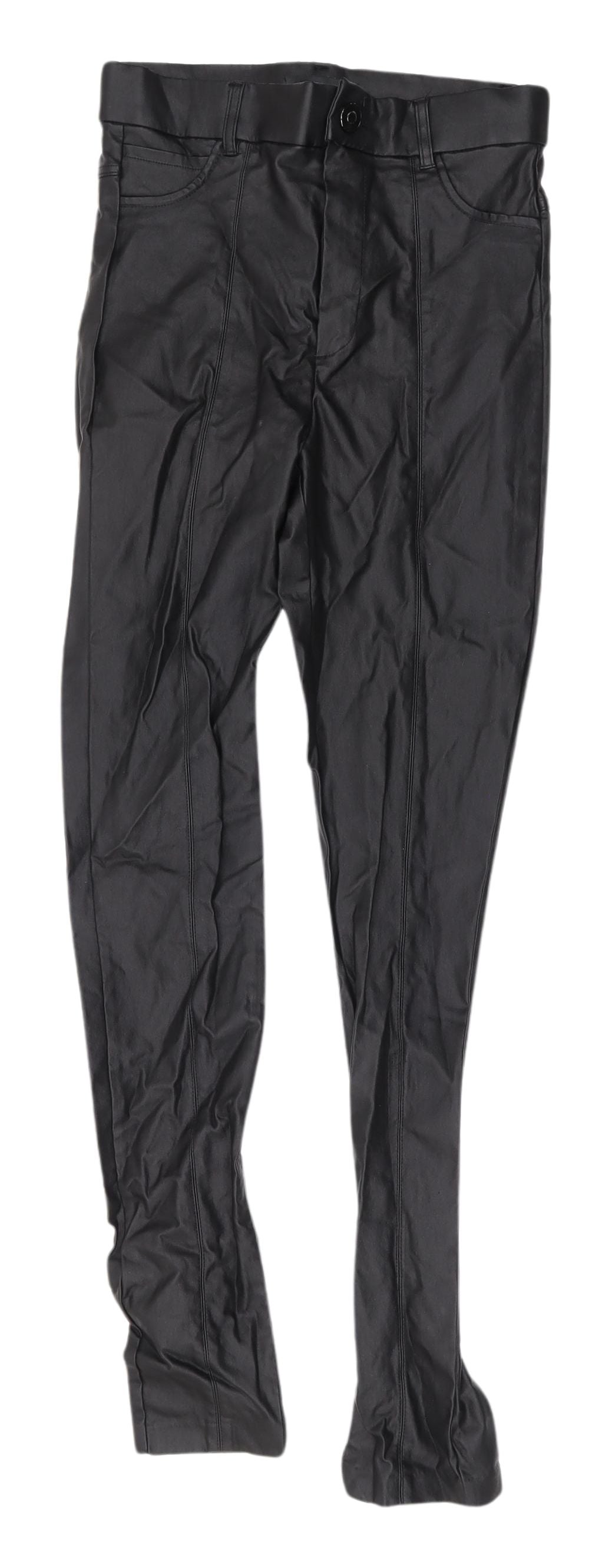 Womens UK Size S Zara Slim Fit Jegging Black Trousers