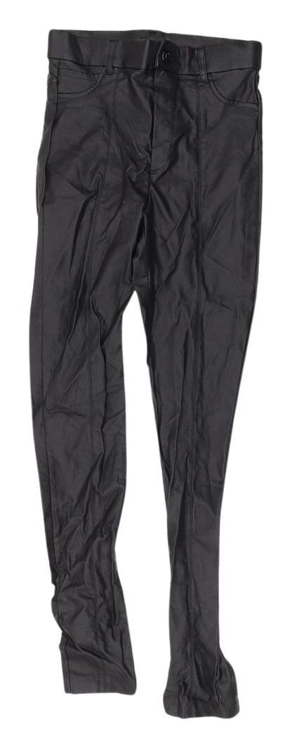 Womens UK Size S Zara Slim Fit Jegging Black Trousers