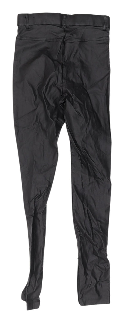 Womens UK Size S Zara Slim Fit Jegging Black Trousers