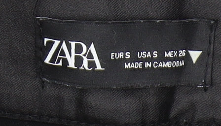 Womens UK Size S Zara Slim Fit Jegging Black Trousers