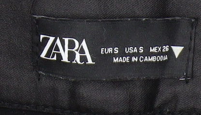 Womens UK Size S Zara Slim Fit Jegging Black Trousers