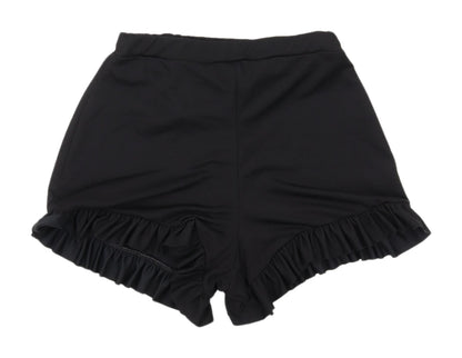 PrettyLittleThing Women's Black Ruffle Shorts Size 8
