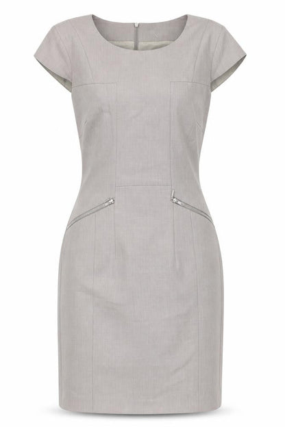 Collection London Grey Sheath Dress, Size 8, Business Wear