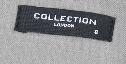 Collection London Grey Sheath Dress, Size 8, Business Wear