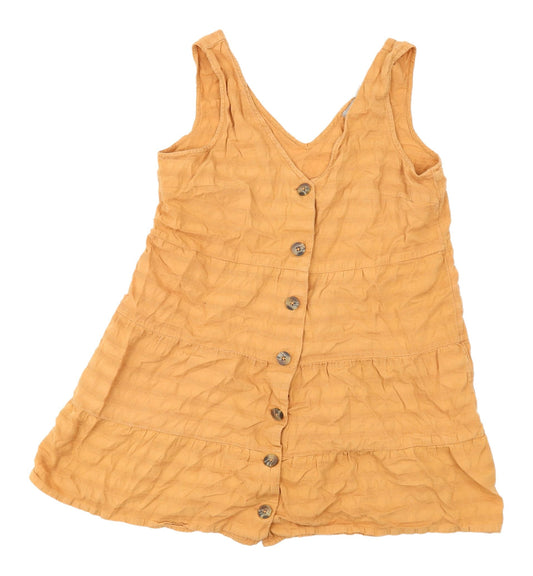 Womens UK Size 12 ASOS Orange Tunic Blouse