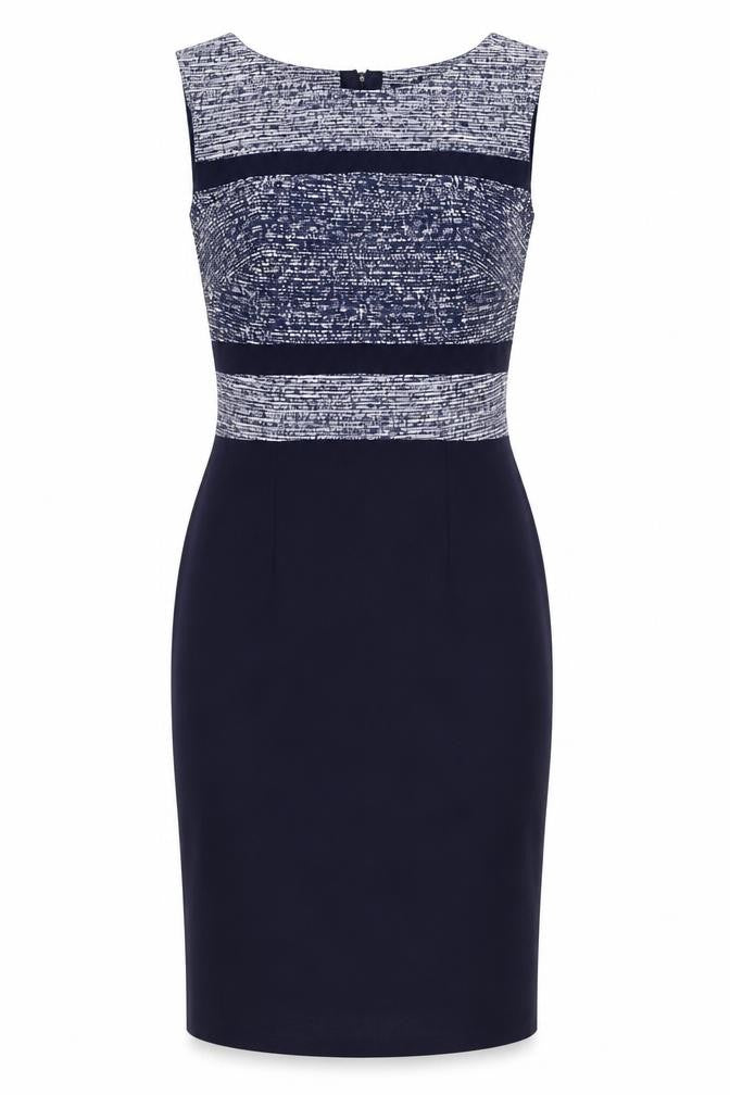 Marks and Spencer Women's Blue Knee Length Sheath Dress