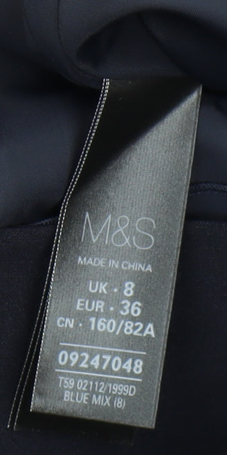 Marks and Spencer Women's Blue Knee Length Sheath Dress