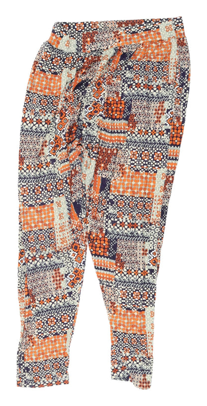 M&Co Women's Multicoloured Cropped Trousers Size 12