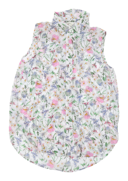 Womens UK Size 8 H&M Multicoloured Basic Blouse