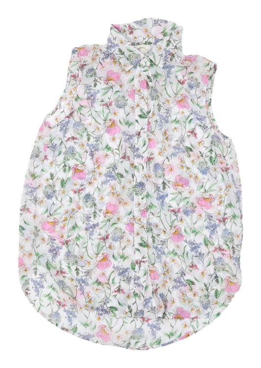 Womens UK Size 8 H&M Multicoloured Basic Blouse