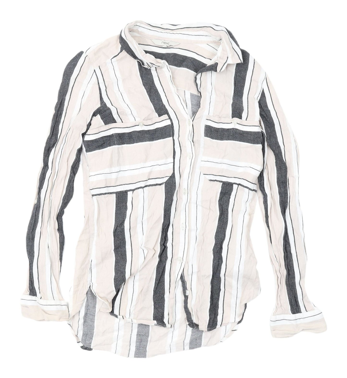 Womens UK Size 8 NEXT Multicoloured Basic Button-Up