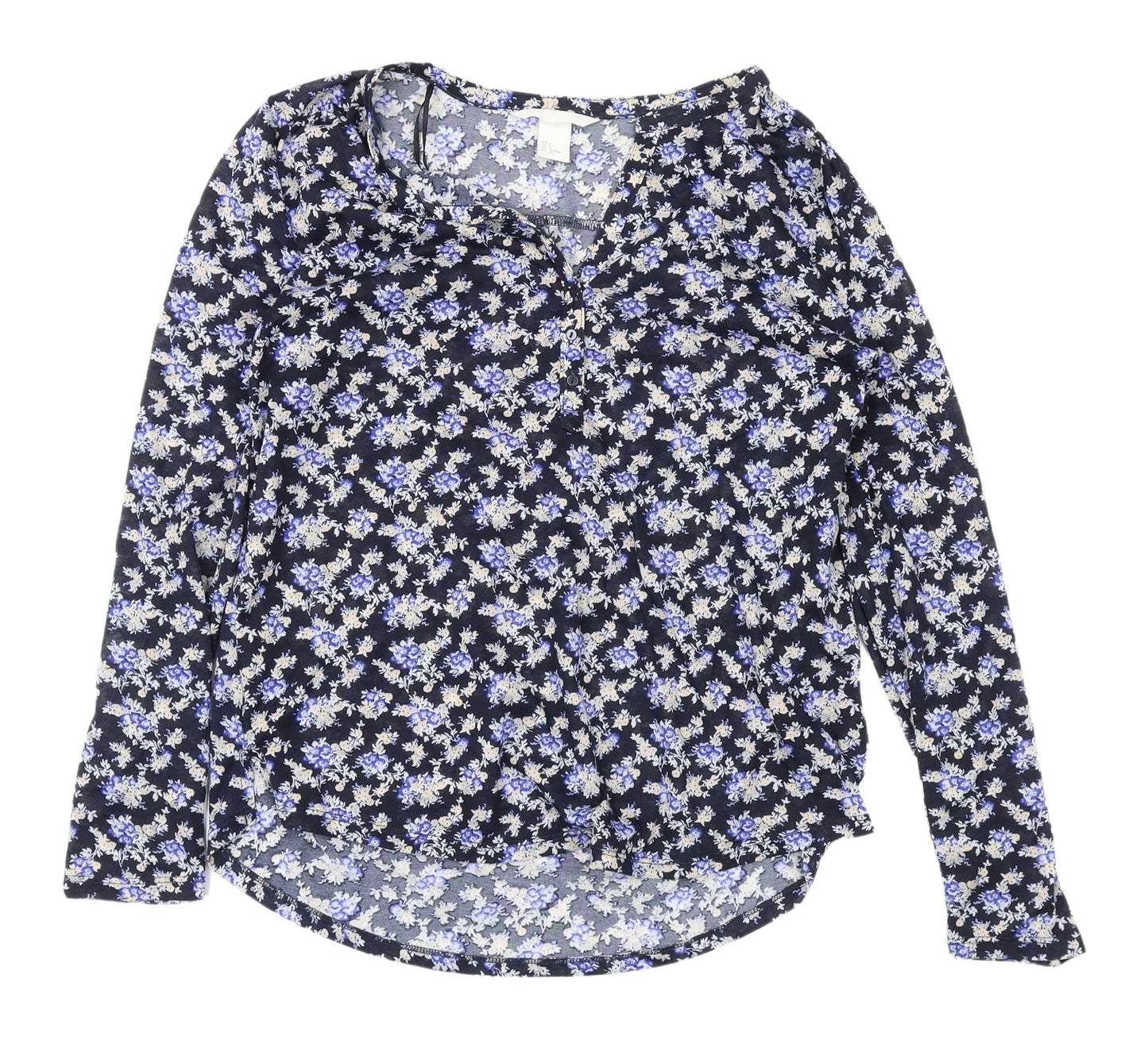 Womens UK Size 10 H&M Multicoloured Basic Blouse