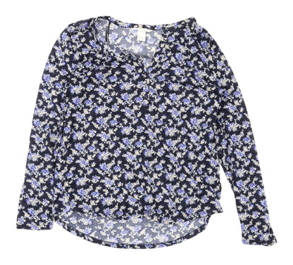 Womens UK Size 10 H&M Multicoloured Basic Blouse