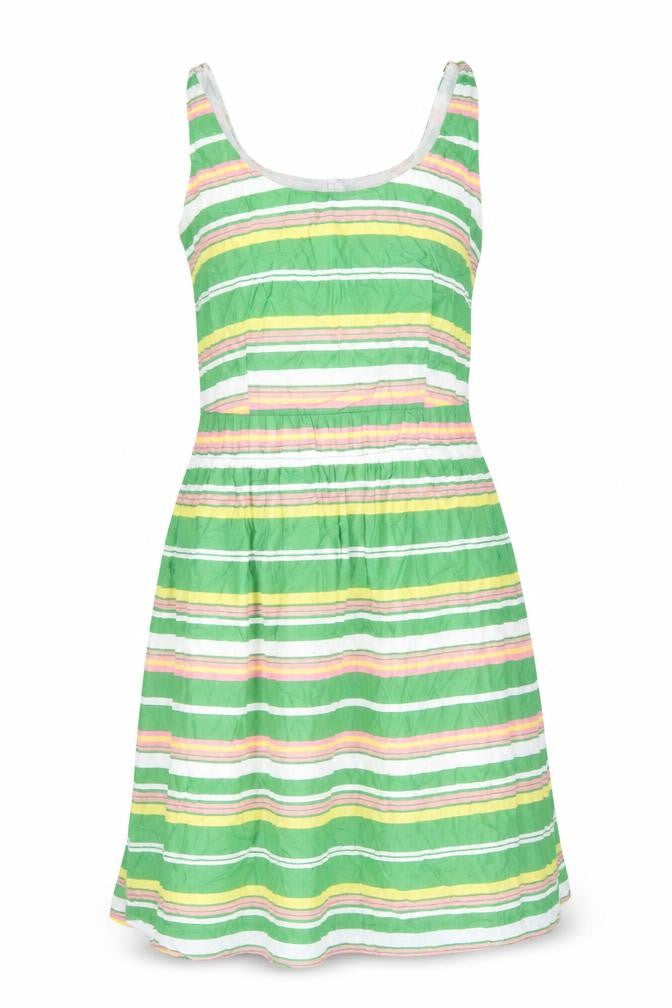 Boden Women's Multicoloured Striped A-Line Dress Size 8