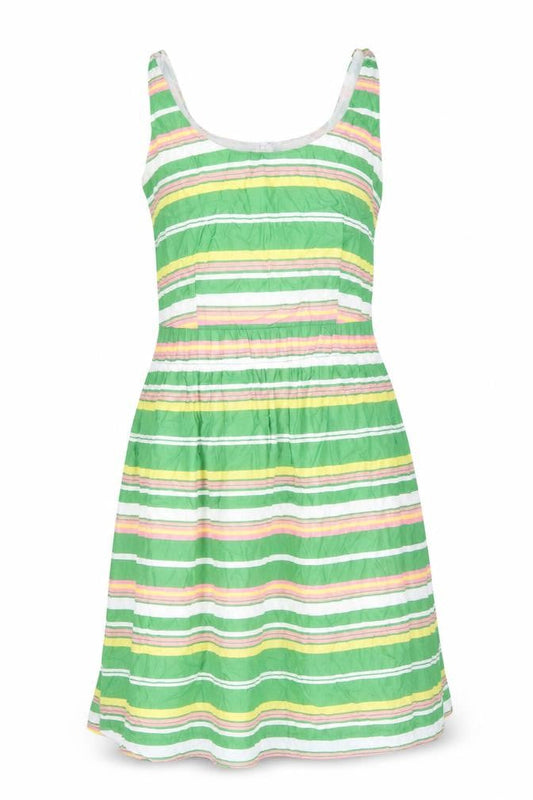Boden Women's Multicoloured Striped A-Line Dress Size 8