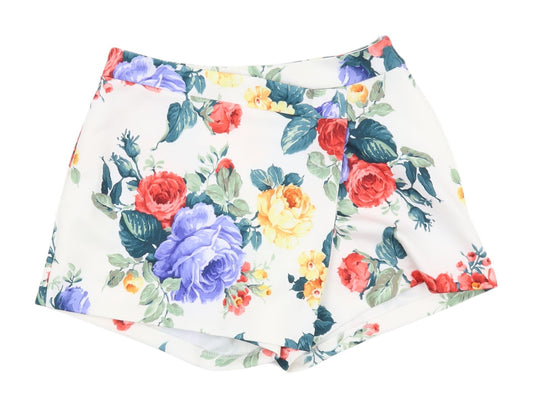 ASOS Women's Multicoloured Floral Wrap Shorts
