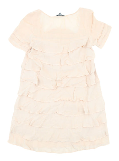ASOS Women's Beige Short Shift Dress Size 8