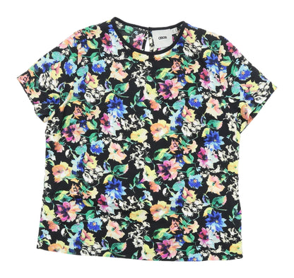 Womens UK Size 12 ASOS Multicoloured Basic Blouse