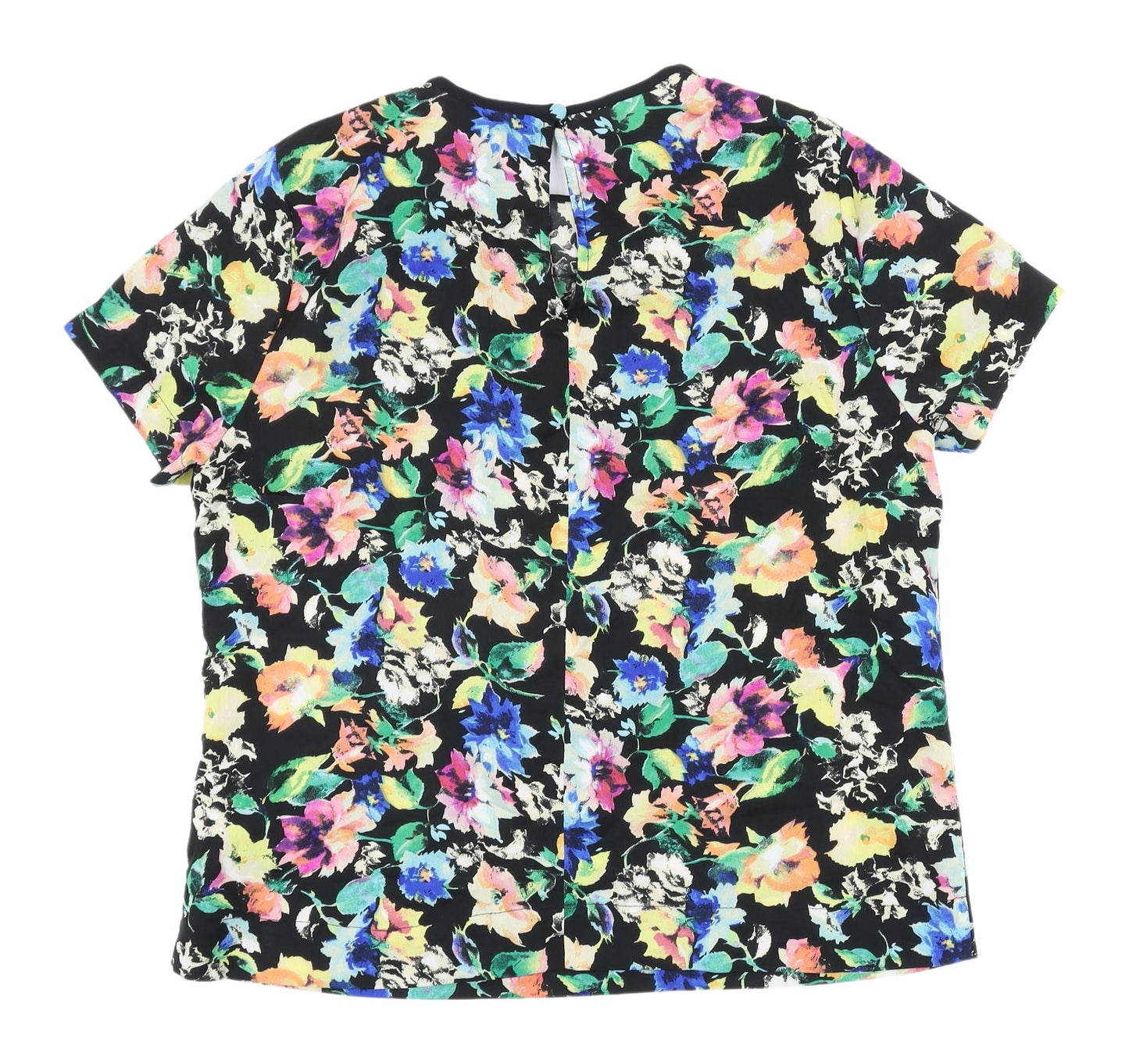 Womens UK Size 12 ASOS Multicoloured Basic Blouse