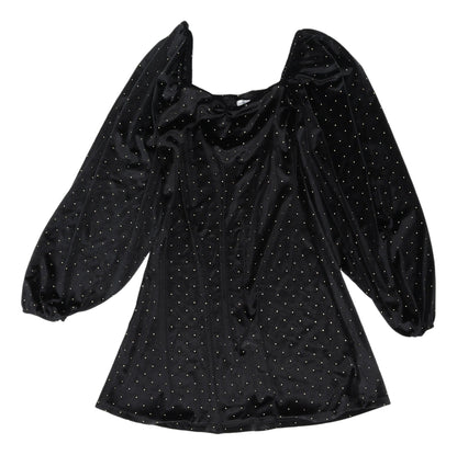 ASOS Black Velvet Mini Dress - Size 8, Party Style